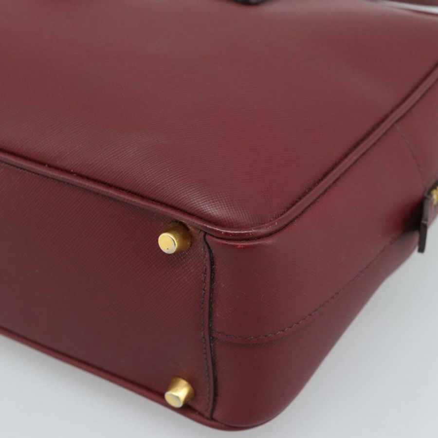 【日本直送】PRADA 手提包 Safiano 皮革 紅色 金色 正品 190179A-8