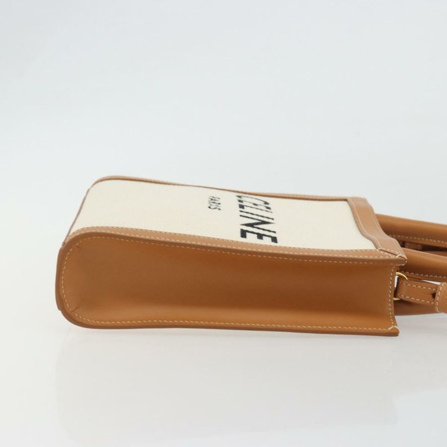 【日本直送】CELINE Vertical Cabas 手袋帆布兩用白金配色 正品 BA13687M-2