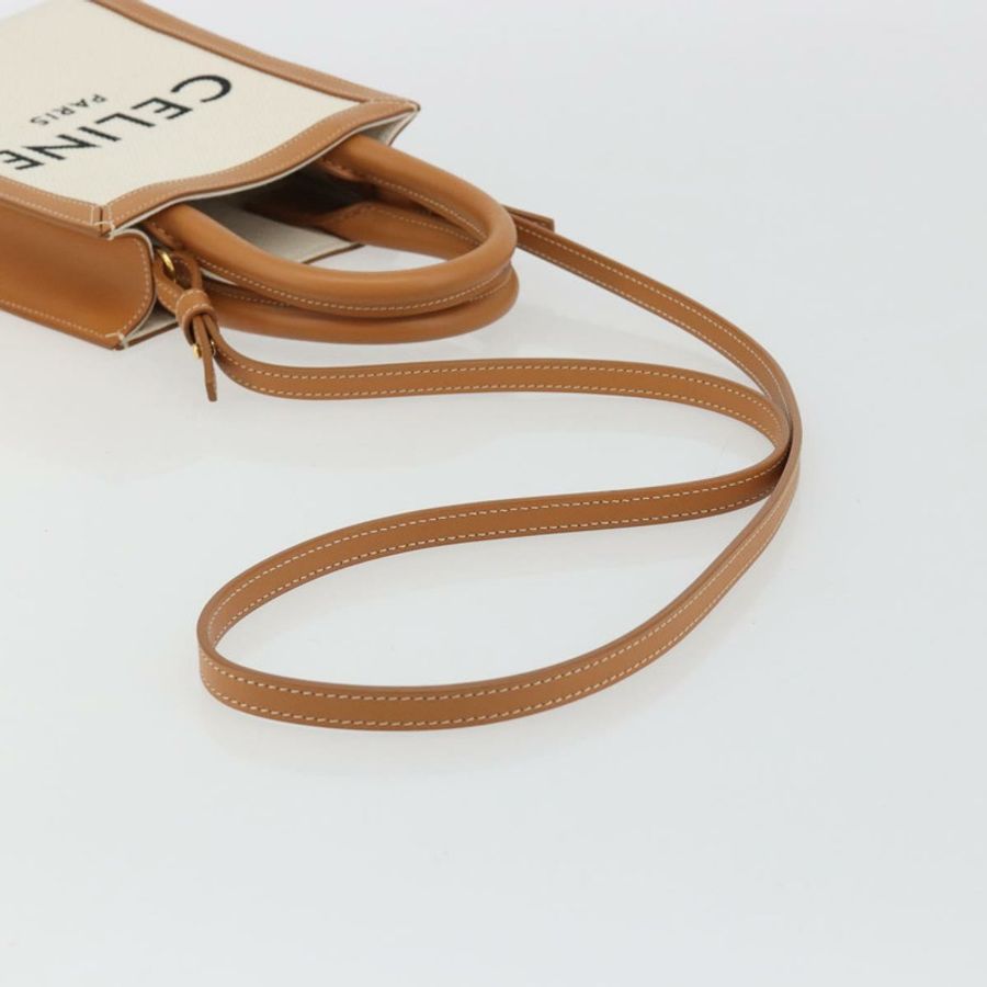 【日本直送】CELINE Vertical Cabas 手袋帆布兩用白金配色 正品 BA13687M-8