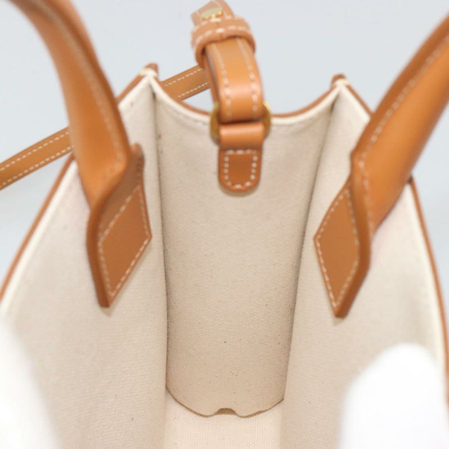 【日本直送】CELINE Vertical Cabas 手袋帆布兩用白金配色 正品 BA13687M-17