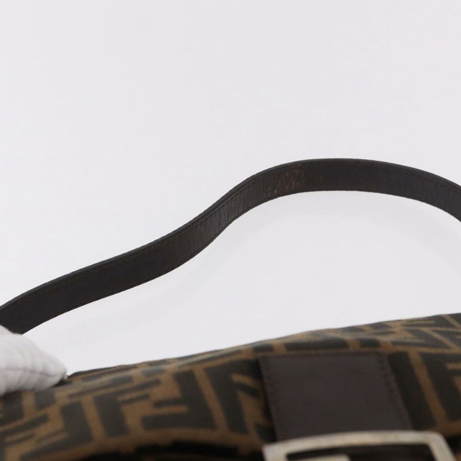 【日本直送】FENDI Zucca帆布Mamma Baguette單肩包 黑色棕色 正品 190109SAV-13