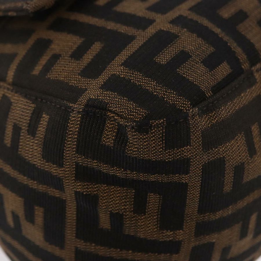 【日本直送】FENDI Zucca帆布Mamma Baguette單肩包 黑色棕色 正品 190109SAV-14