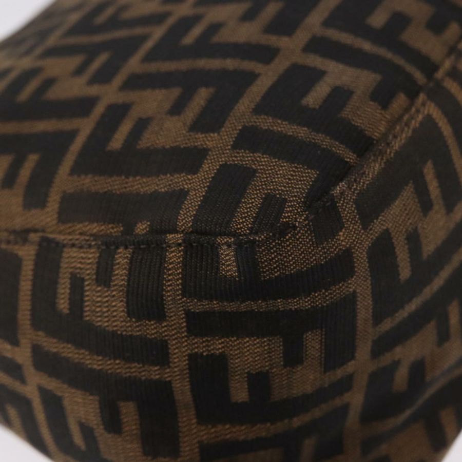 【日本直送】FENDI Zucca帆布Mamma Baguette單肩包 黑色棕色 正品 190109SAV-16