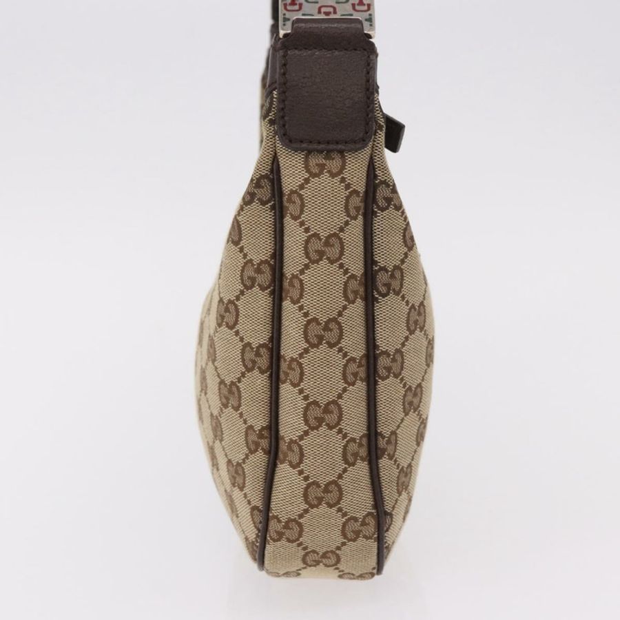 【日本直送】GUCCI GG帆布雪莉系列手提包 米色 銀色 145811 正品 190086V-3
