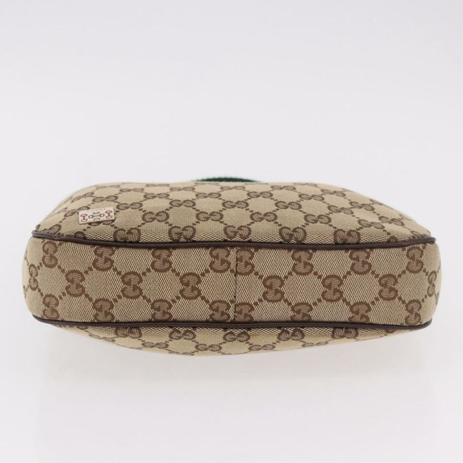 【日本直送】GUCCI GG帆布雪莉系列手提包 米色 銀色 145811 正品 190086V-4