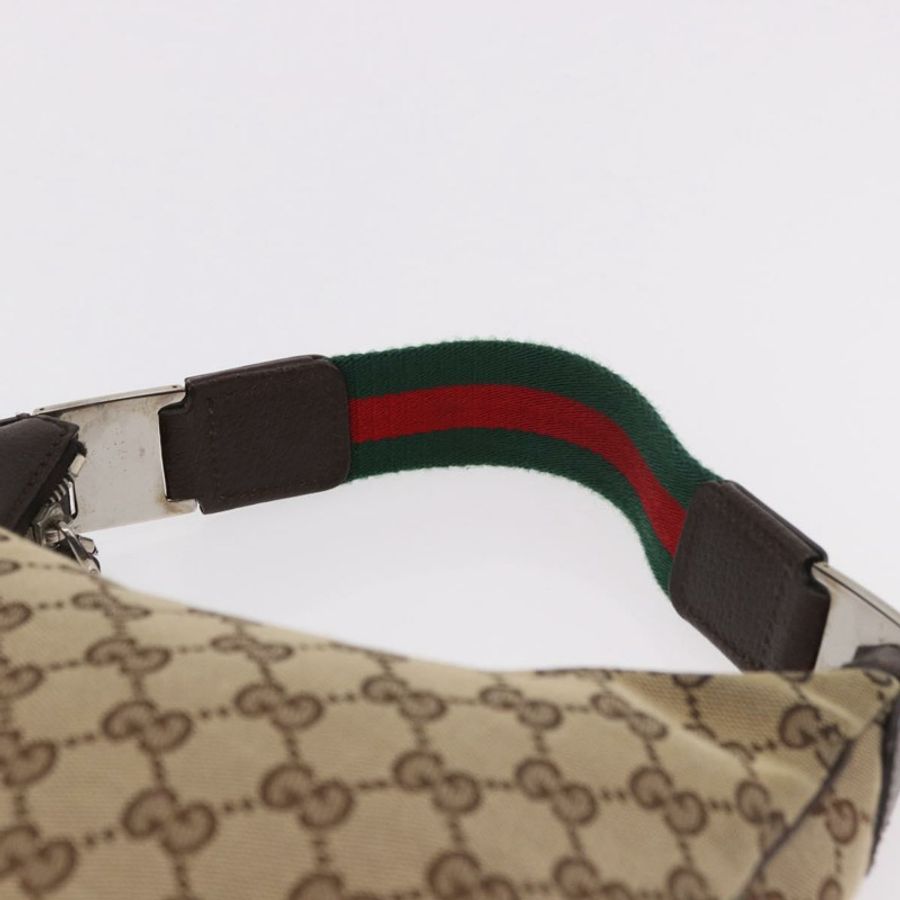 【日本直送】GUCCI GG帆布雪莉系列手提包 米色 銀色 145811 正品 190086V-13