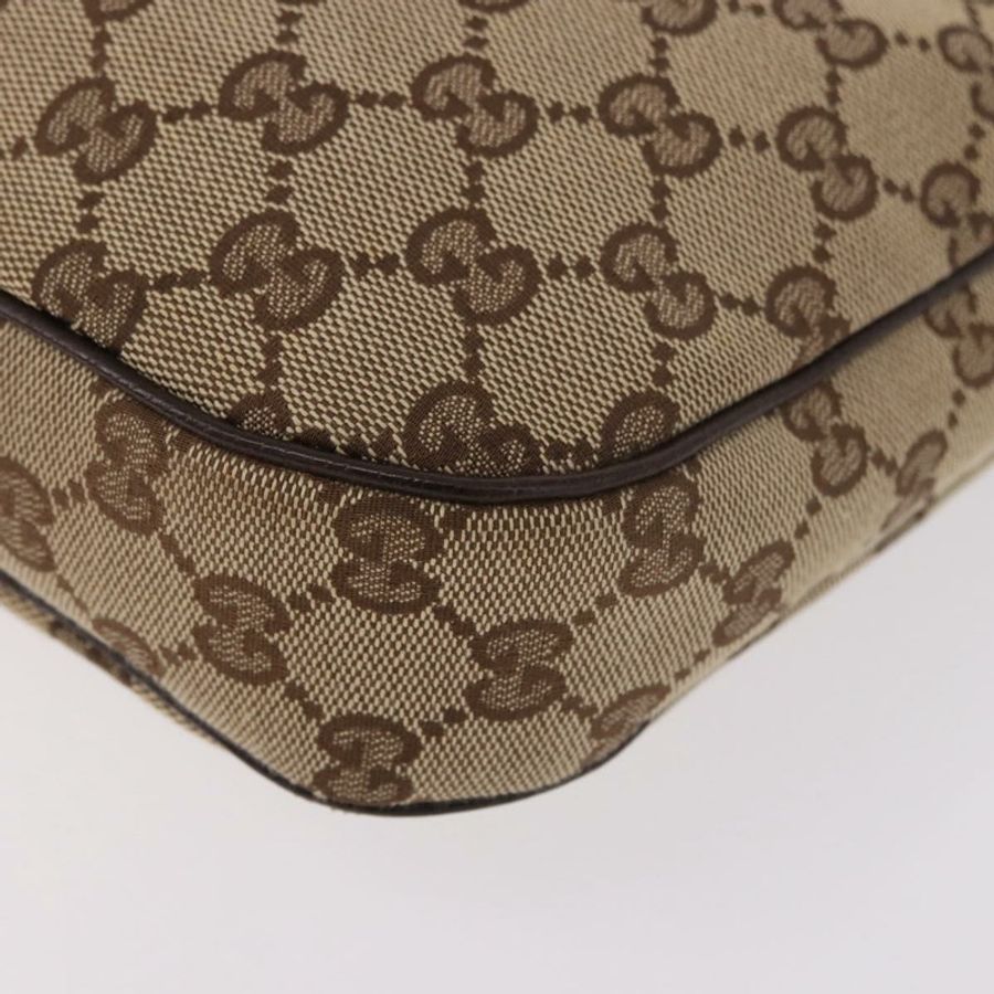 【日本直送】GUCCI GG帆布雪莉系列手提包 米色 銀色 145811 正品 190086V-16