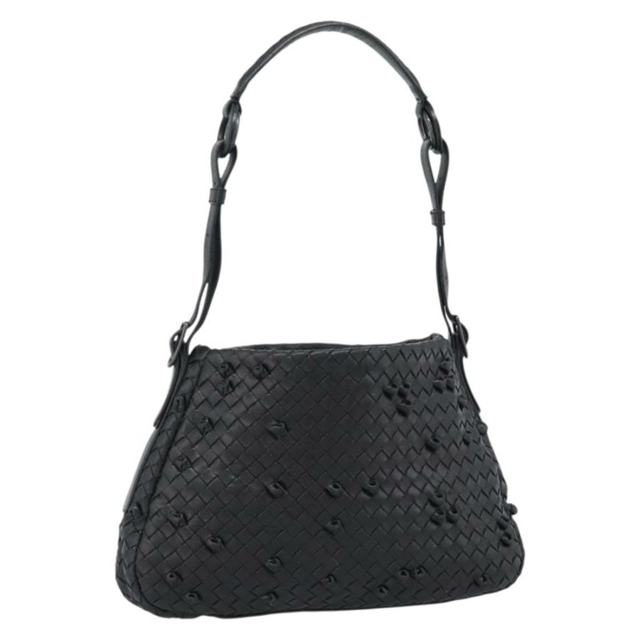 【日本直送】BOTTEGA VENETA INTRECCIATO 皮革肩背包 黑色 133507 正品 190181SAV-0