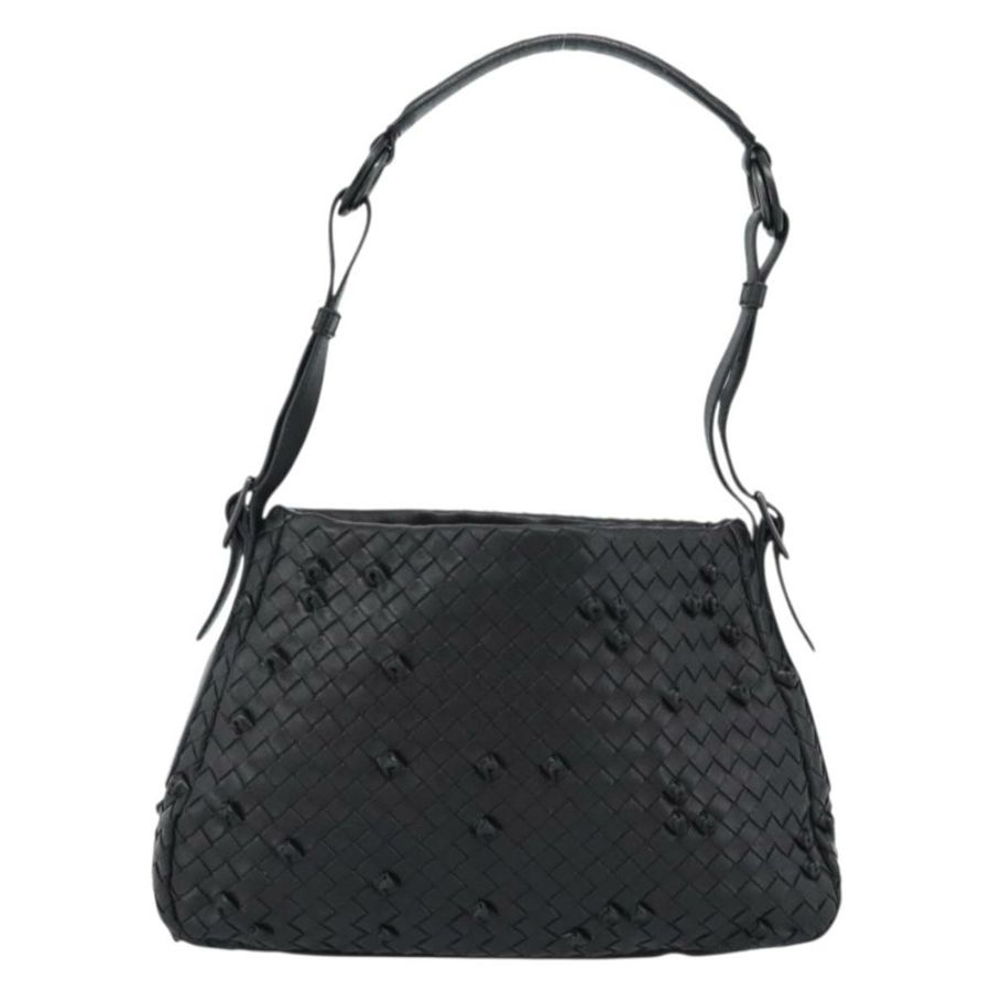 【日本直送】BOTTEGA VENETA INTRECCIATO 皮革肩背包 黑色 133507 正品 190181SAV-1