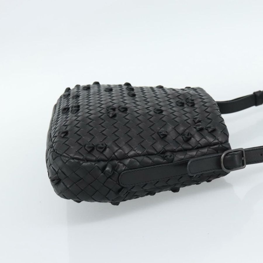 【日本直送】BOTTEGA VENETA INTRECCIATO 皮革肩背包 黑色 133507 正品 190181SAV-3