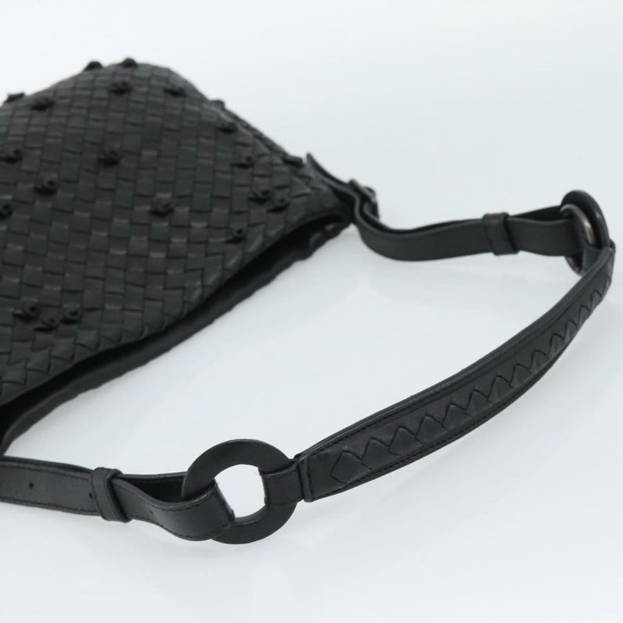 【日本直送】BOTTEGA VENETA INTRECCIATO 皮革肩背包 黑色 133507 正品 190181SAV-6
