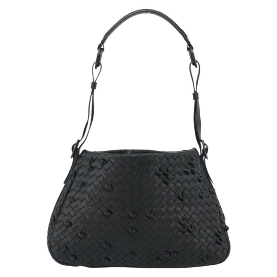 【日本直送】BOTTEGA VENETA INTRECCIATO 皮革肩背包 黑色 133507 正品 190181SAV-12