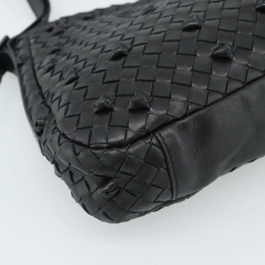 【日本直送】BOTTEGA VENETA INTRECCIATO 皮革肩背包 黑色 133507 正品 190181SAV-13