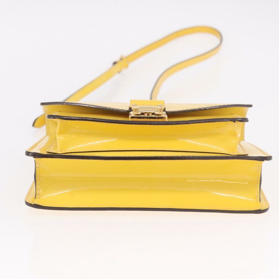 【日本直送】路易威登 Monogram Vernis Monceau BB 手提包 2way 黃色 LV 正品 190117A-5
