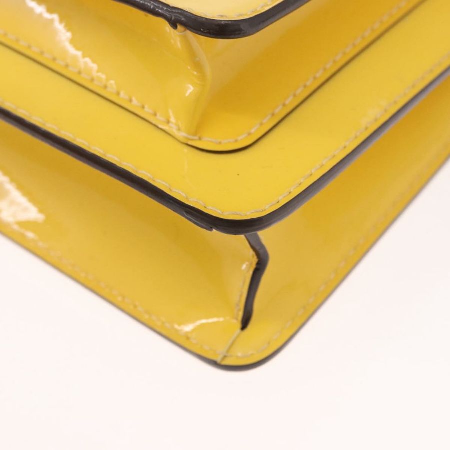 【日本直送】路易威登 Monogram Vernis Monceau BB 手提包 2way 黃色 LV 正品 190117A-16