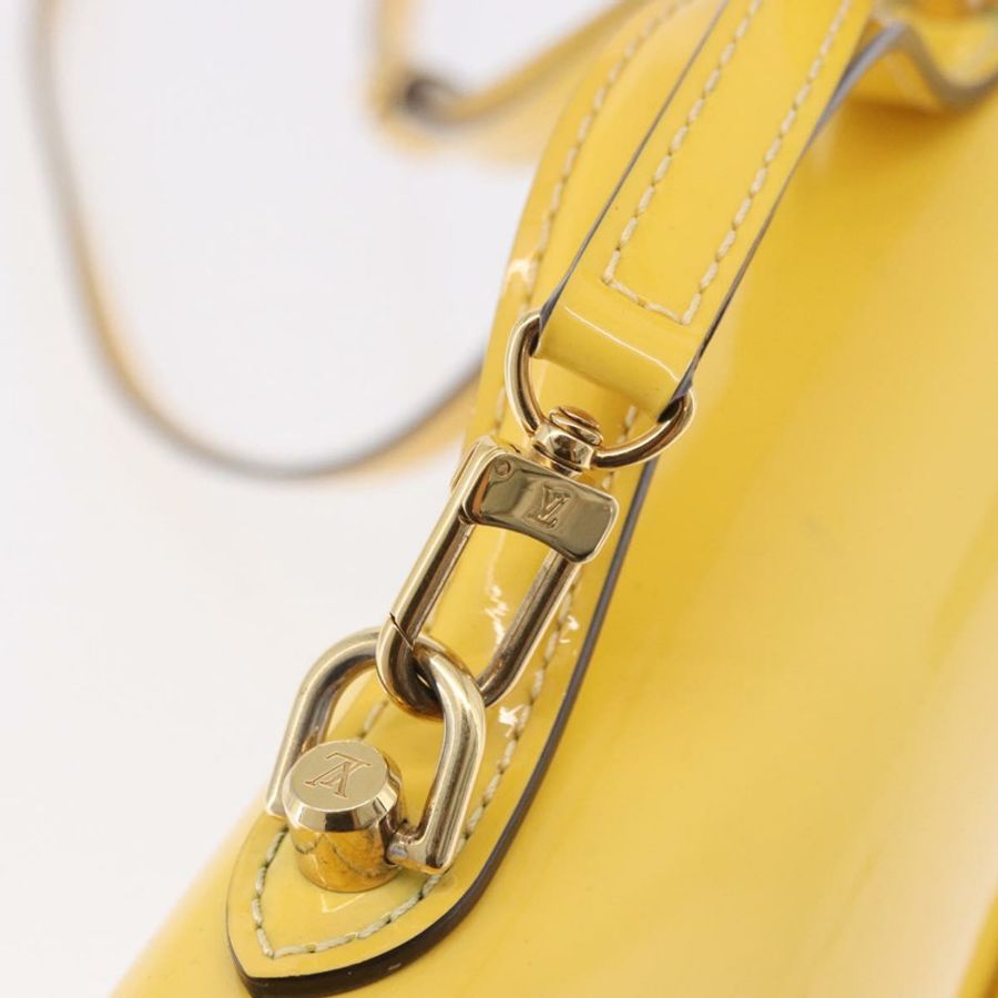 【日本直送】路易威登 Monogram Vernis Monceau BB 手提包 2way 黃色 LV 正品 190117A-20