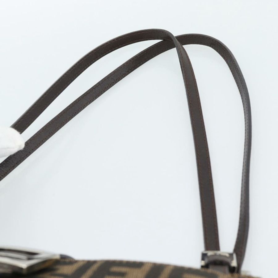 【日本直送】FENDI Zucca 帆布 Mamma Baguette 手袋黑棕色正品 189846A-7