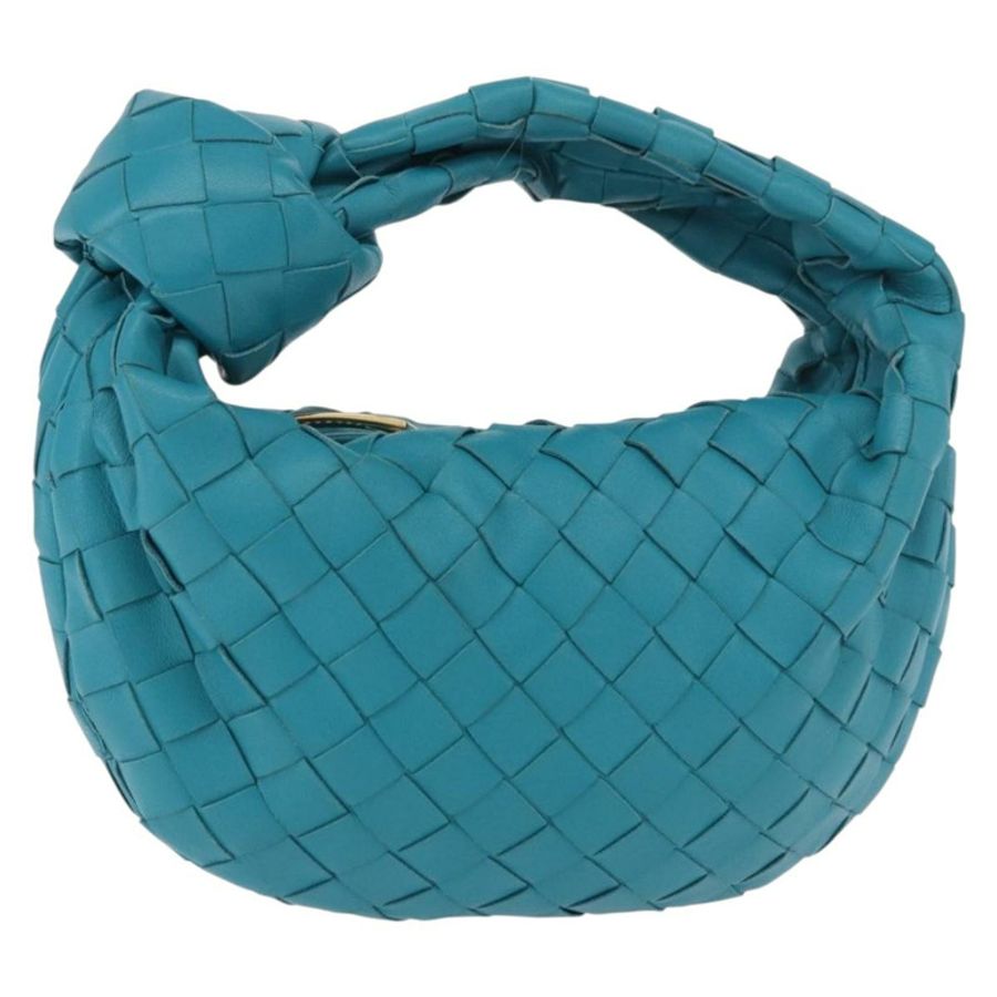 【日本直送】BOTTEGA VENETA INTRECCIATO 迷你 Jody 手提包 皮革 藍色 金色 正品 189886SM-0