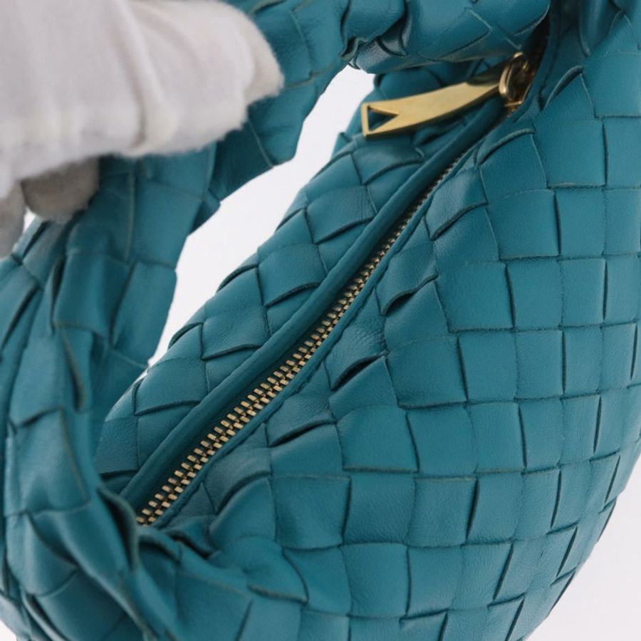 【日本直送】BOTTEGA VENETA INTRECCIATO 迷你 Jody 手提包 皮革 藍色 金色 正品 189886SM-5