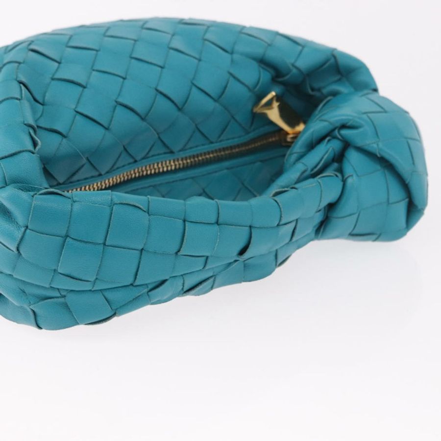 【日本直送】BOTTEGA VENETA INTRECCIATO 迷你 Jody 手提包 皮革 藍色 金色 正品 189886SM-6