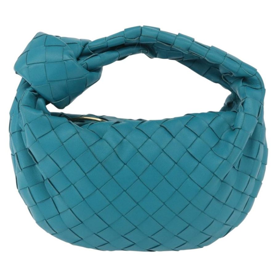【日本直送】BOTTEGA VENETA INTRECCIATO 迷你 Jody 手提包 皮革 藍色 金色 正品 189886SM-12