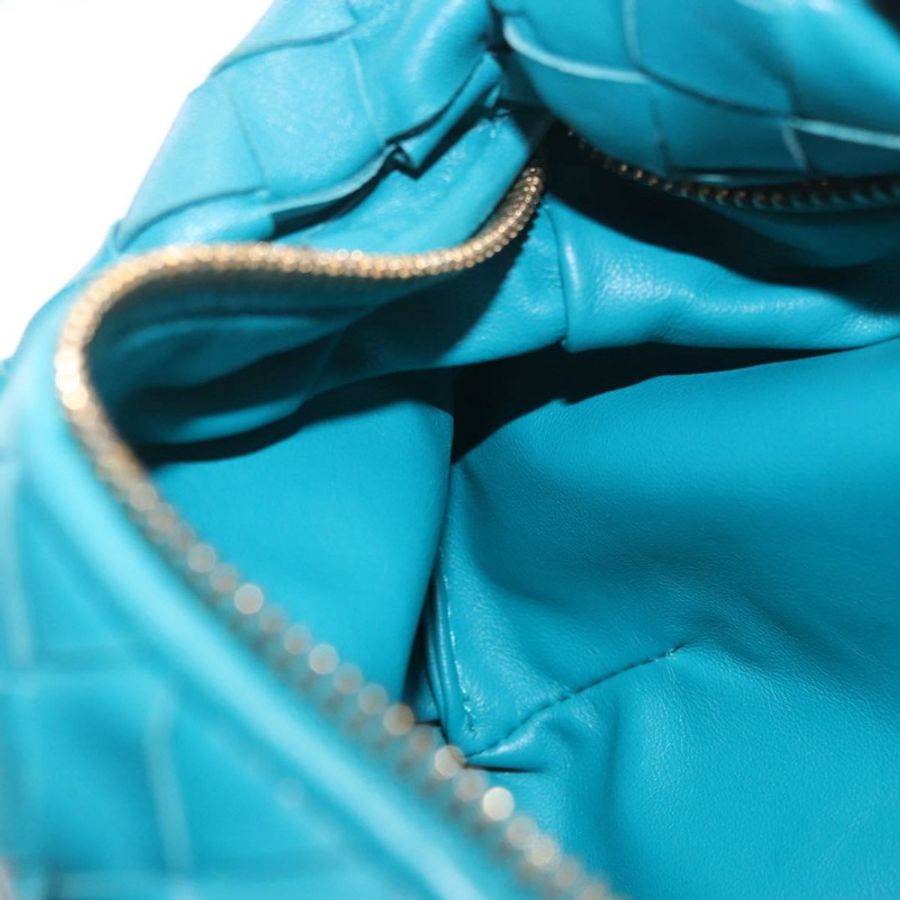 【日本直送】BOTTEGA VENETA INTRECCIATO 迷你 Jody 手提包 皮革 藍色 金色 正品 189886SM-19