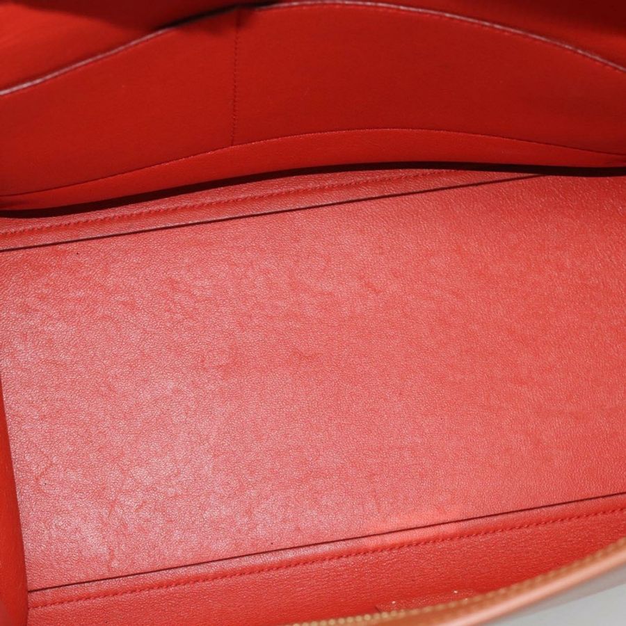 【日本直送】CELINE Trapeze 手提包 皮革 2way 棕色 金色 Auth 189874A-10