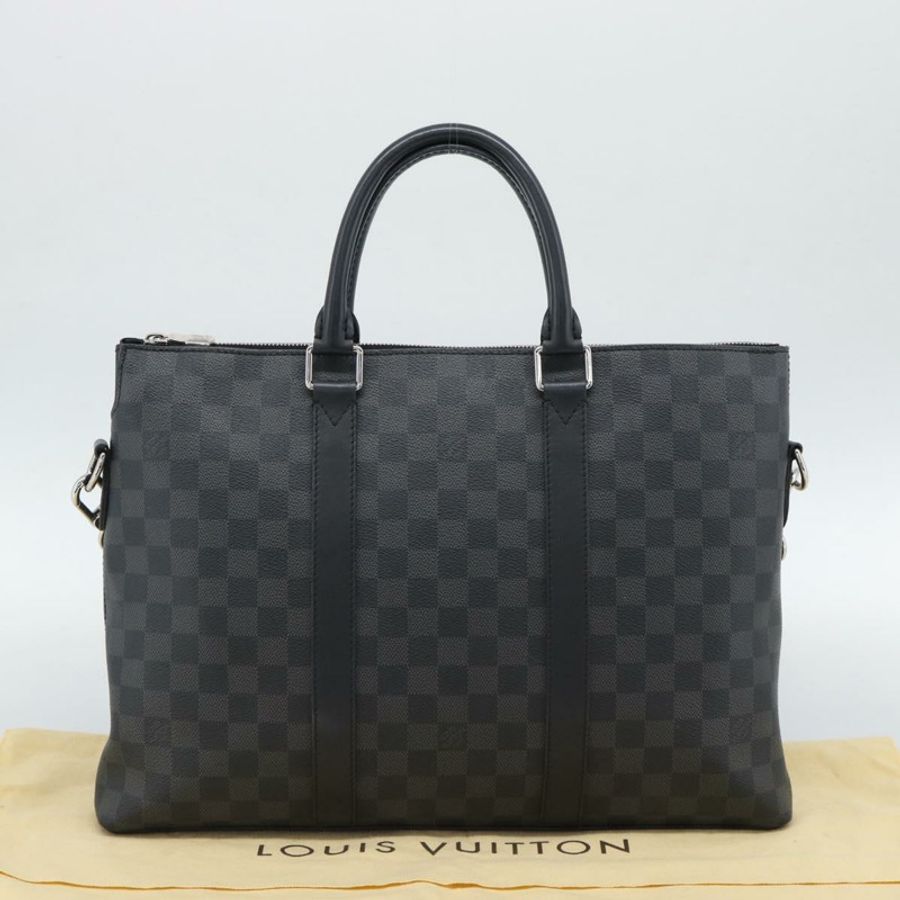 【日本直送】路易威登 Damier Graphite Anton 公事包 N40024 LV Auth 189790V-11