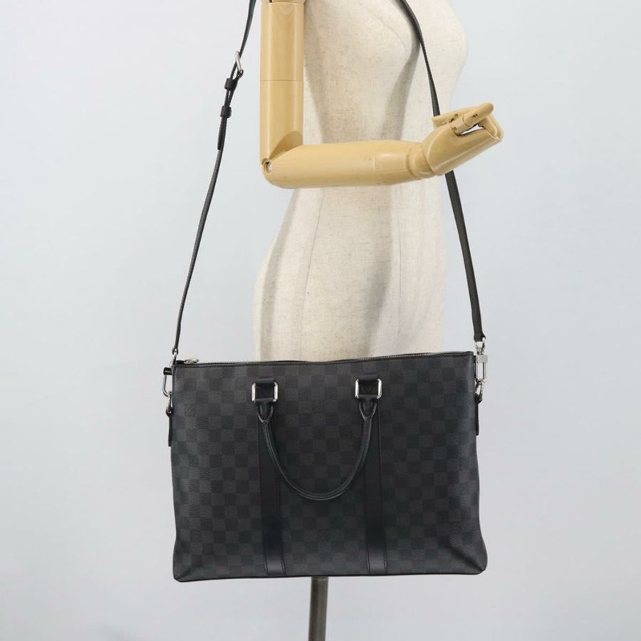 【日本直送】路易威登 Damier Graphite Anton 公事包 N40024 LV Auth 189790V-26