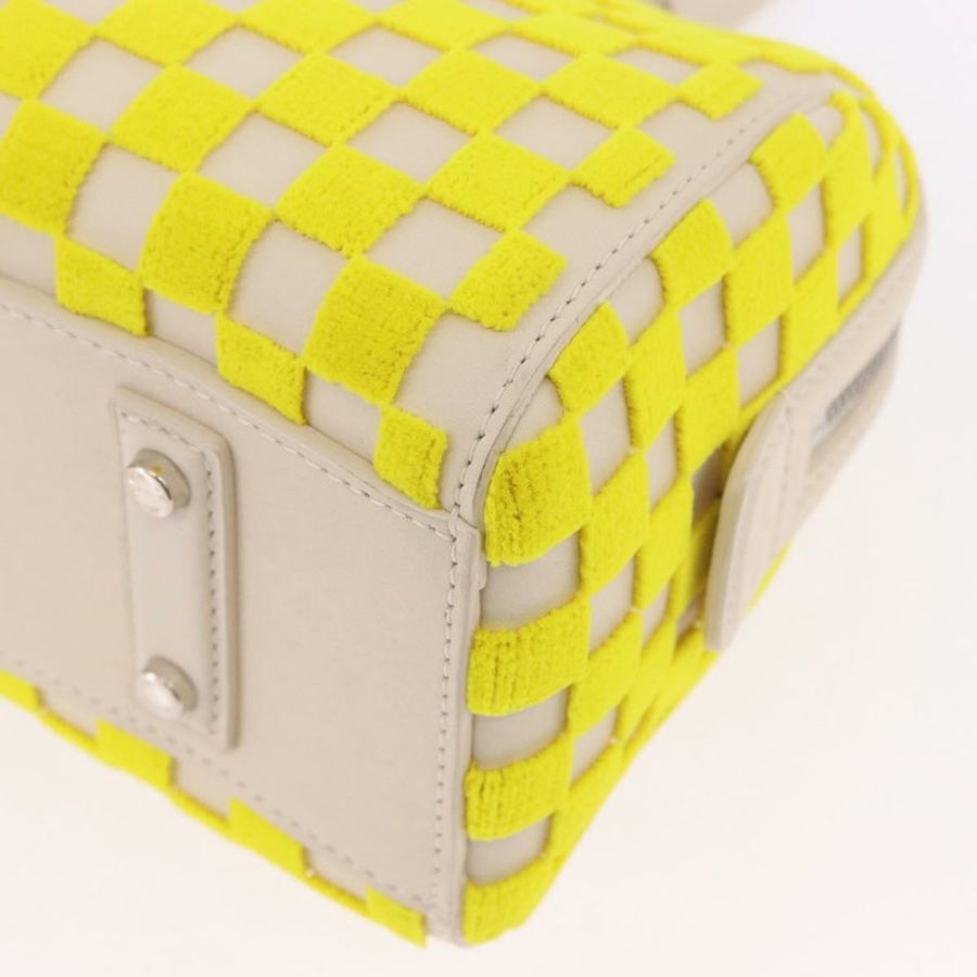 【日本直送】路易威登 Damier Cubic Speedy EW 手袋,黃色皮革,M48912,LV 正品,編號 189876SM-17