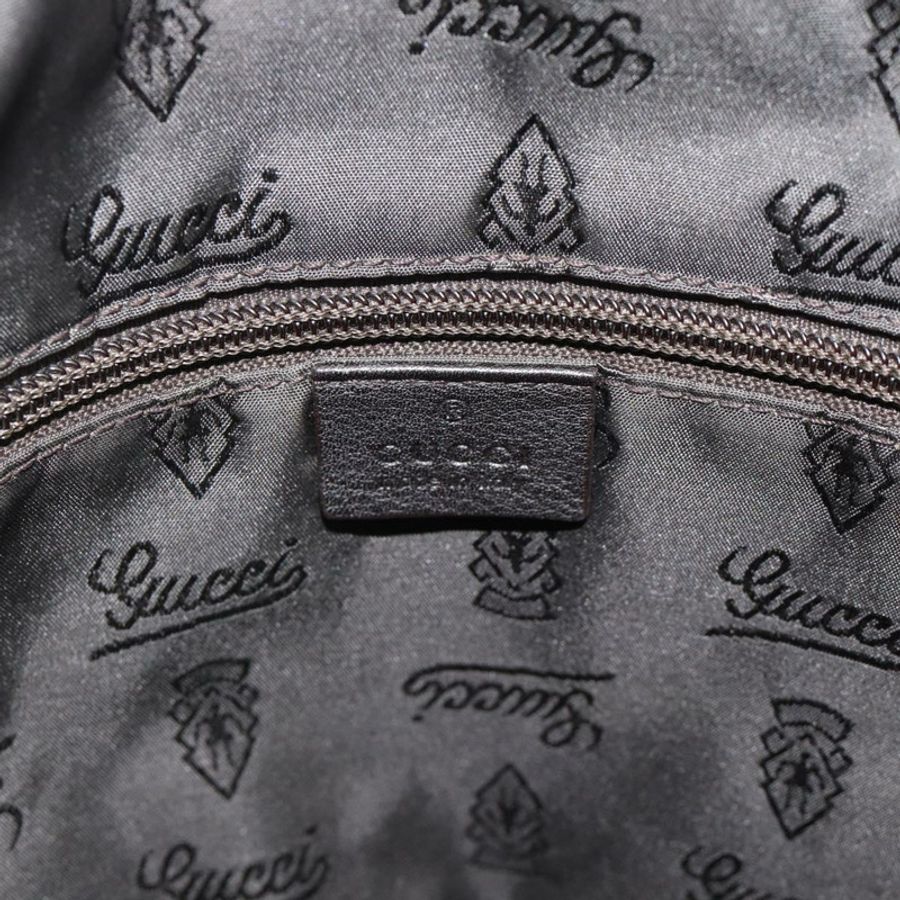 【日本直送】GUCCI GG帆布Guccissima單肩包 皮革 黑色 金色 201448 正品 BA13721A-16