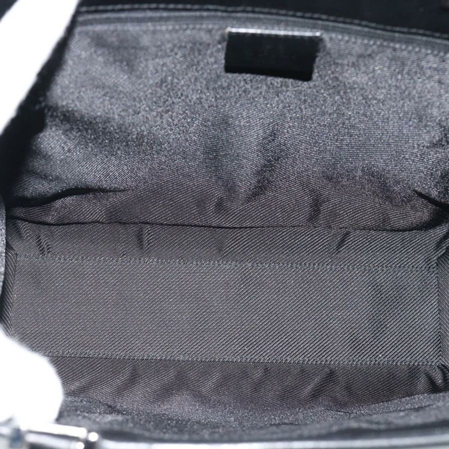 【日本直送】GUCCI GG帆布Jackie手提包 皮革 黑色 銀色 002 1065 正品 BA13717V-10
