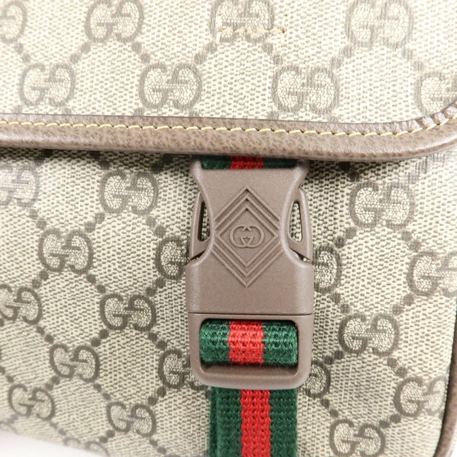 GUCCI 塗層帆布GG Supreme Messenger Bag肩背袋-14