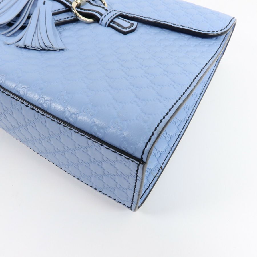 GUCCI 牛皮皮革Emily Medium鏈帶肩背袋-9
