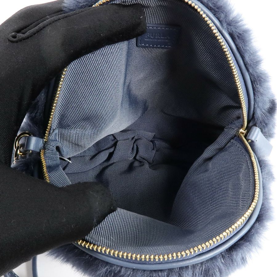 Furla 牛皮皮革/人造毛皮Shoulder Bag肩背袋-4