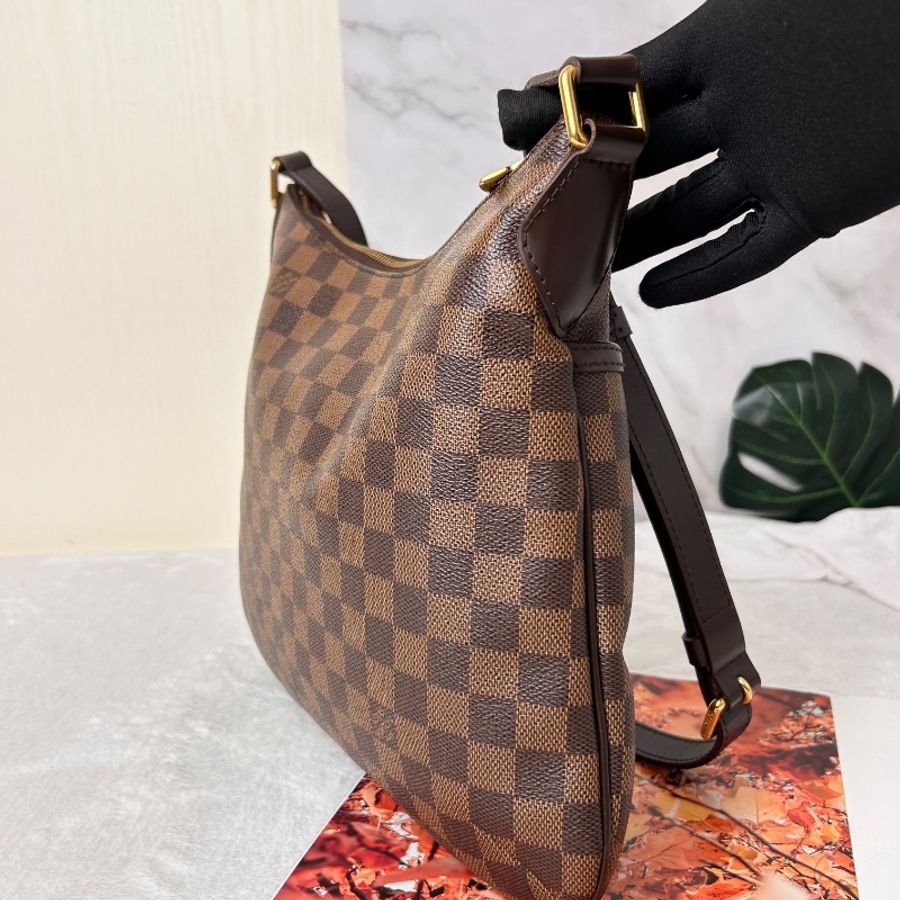 LV 棋盤格紋 Bloomsbury PM 中號 金扣肩背袋-7