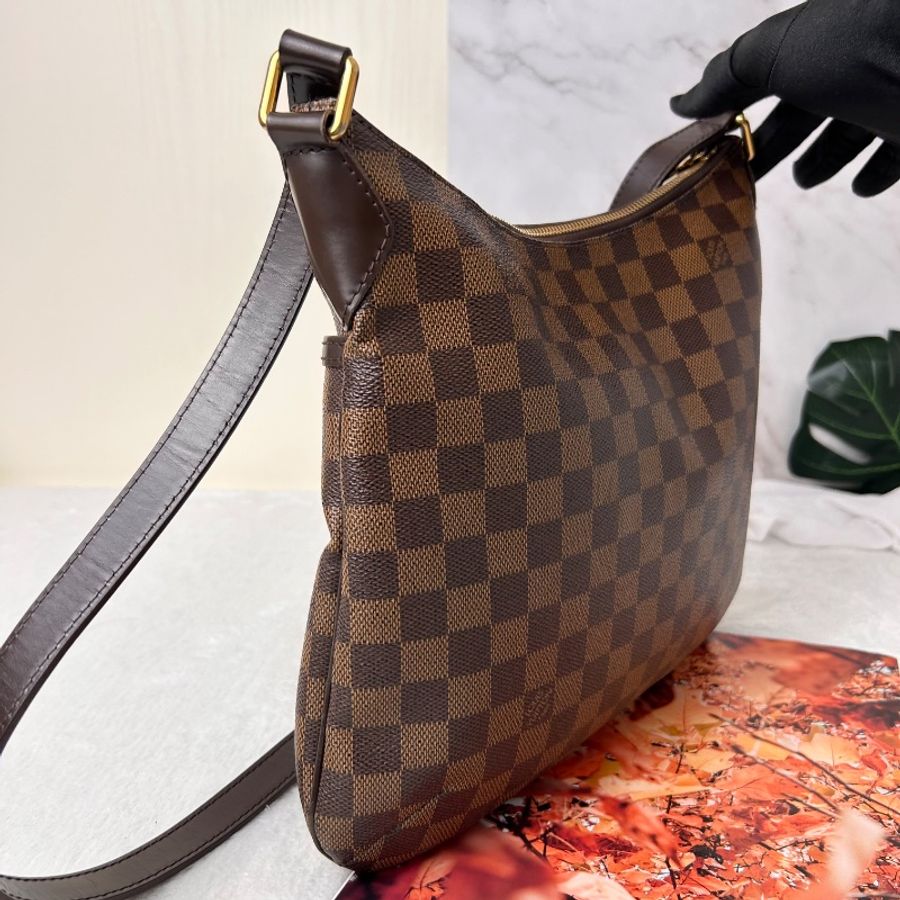 LV 棋盤格紋 Bloomsbury PM 中號 金扣肩背袋-8