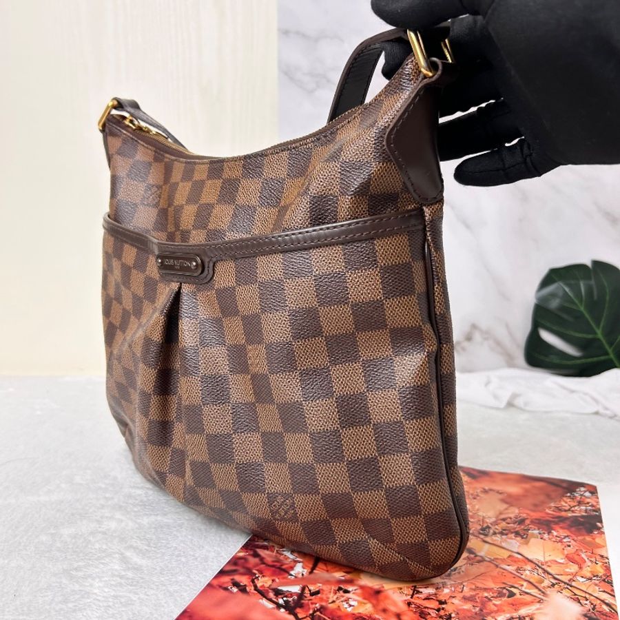 LV 棋盤格紋 Bloomsbury PM 中號 金扣肩背袋-10