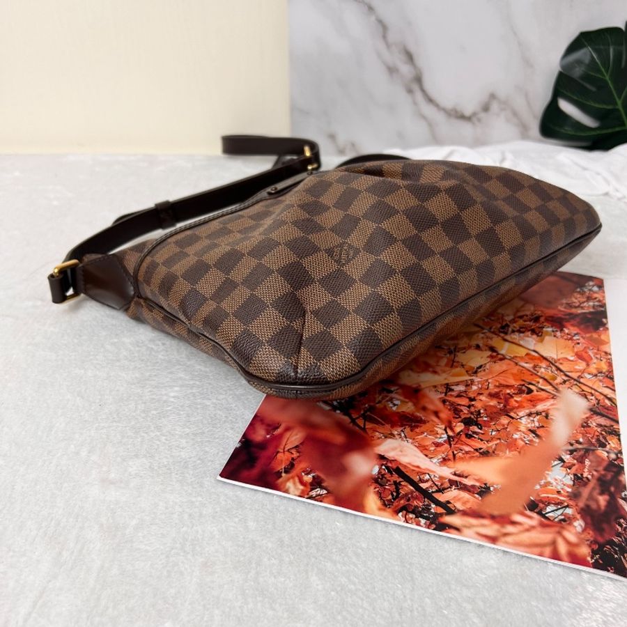 LV 棋盤格紋 Bloomsbury PM 中號 金扣肩背袋-12