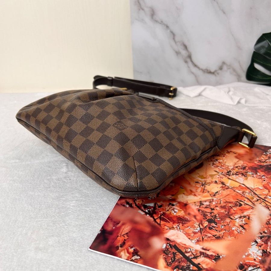 LV 棋盤格紋 Bloomsbury PM 中號 金扣肩背袋-13