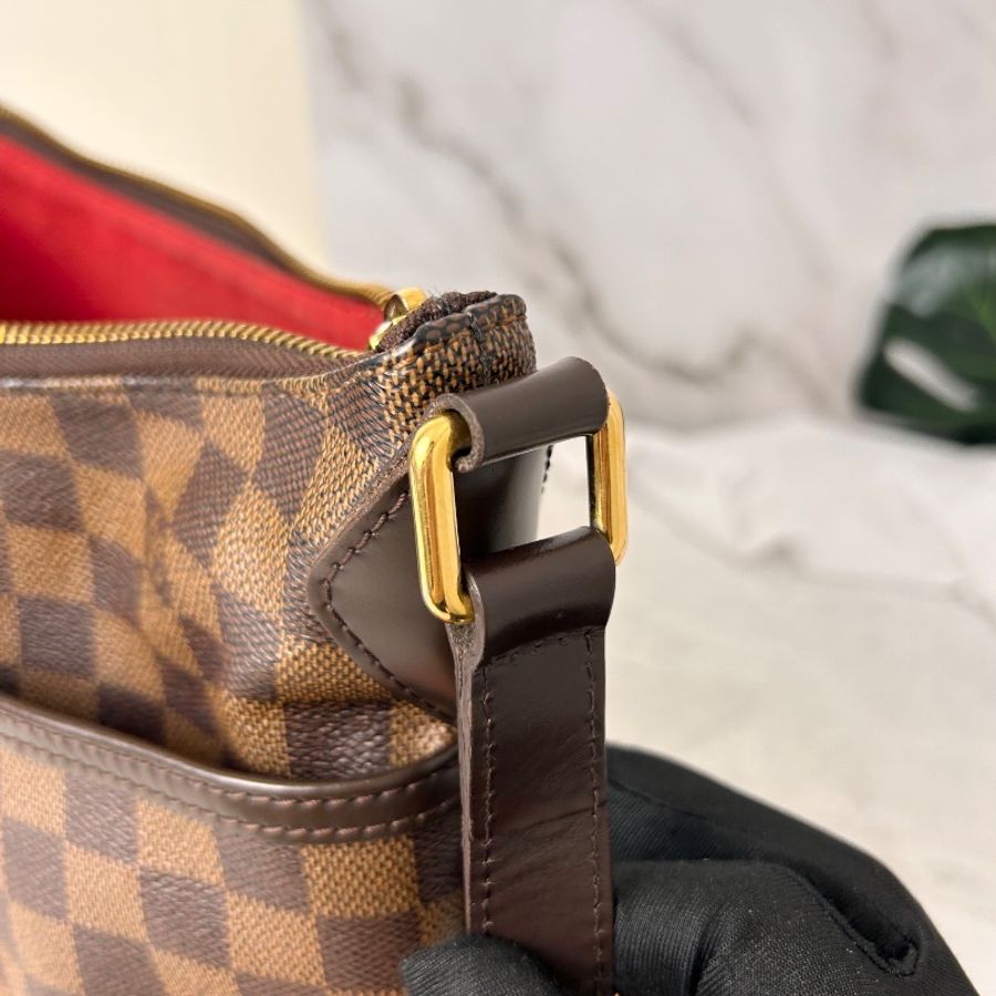 LV 棋盤格紋 Bloomsbury PM 中號 金扣肩背袋-23