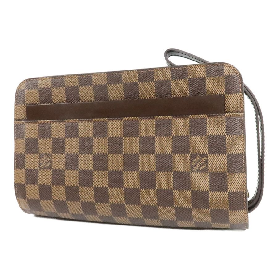 LOUIS VUITTON Damier Saint Louis Clutch Bag金扣手拿包-2