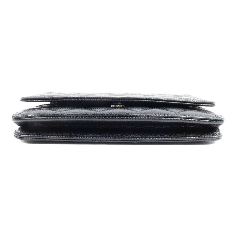 CHANEL 牛皮皮革WOC Wallet On Chain鏈帶肩背袋-3