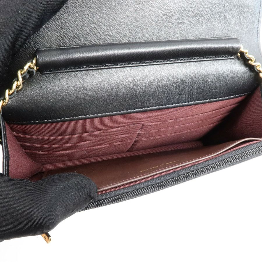 CHANEL 羊皮皮革WOC Wallet On Chain鏈帶肩背袋-4