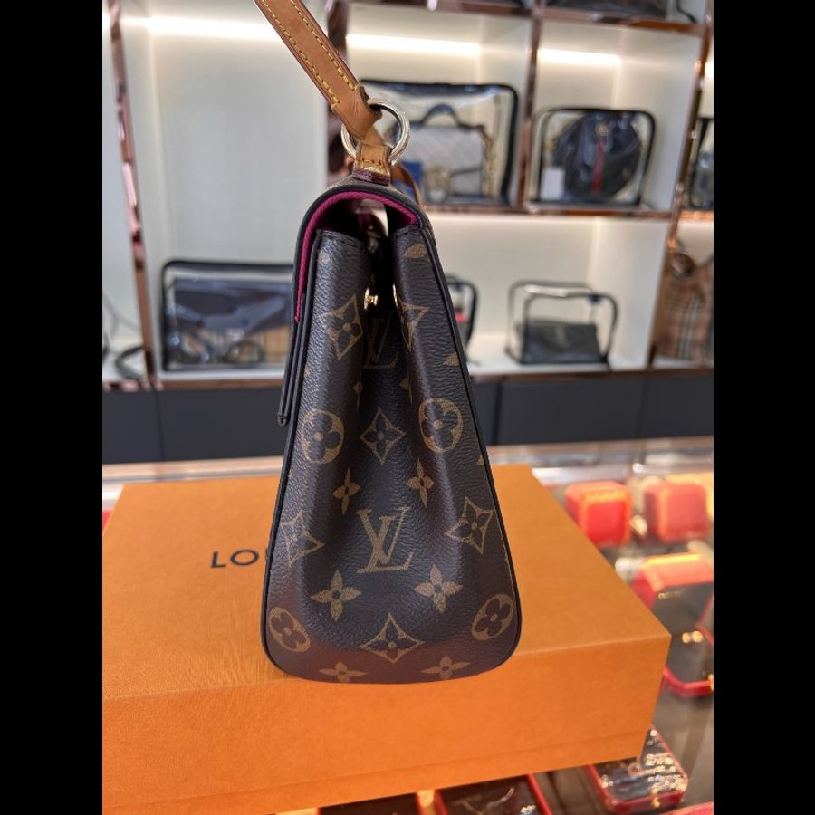 路易威登/Lv Cluny BB克魯尼手提包/單肩斜揹包，玫紅色-4