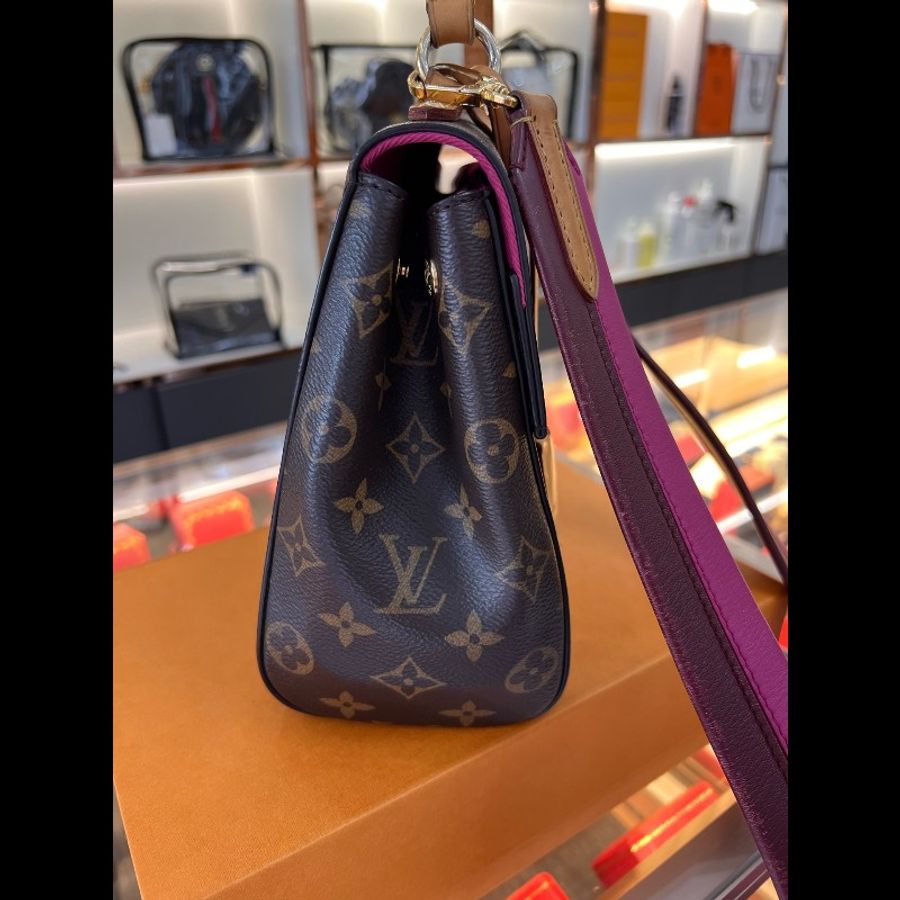 路易威登/Lv Cluny BB克魯尼手提包/單肩斜揹包，玫紅色-5