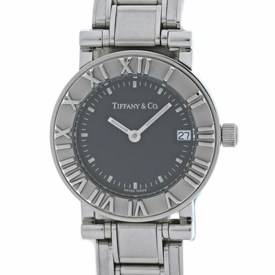 TIFFANY&Co.) Atlas 圓形女錶 13579865 SS 40489-0
