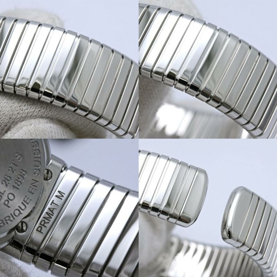 寶格麗 (BVLGARI) Tubogas #M 12P 鑽石 BBL262TBSS 12 BBL262TS 女士腕錶 SS 40499-9