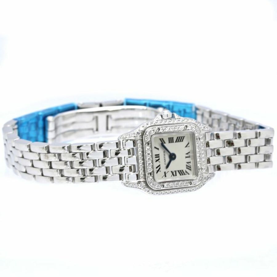 卡地亞 Cartier Panthère de Mini Diamond WJPN0019 女士腕錶 18K 白金 40495-5