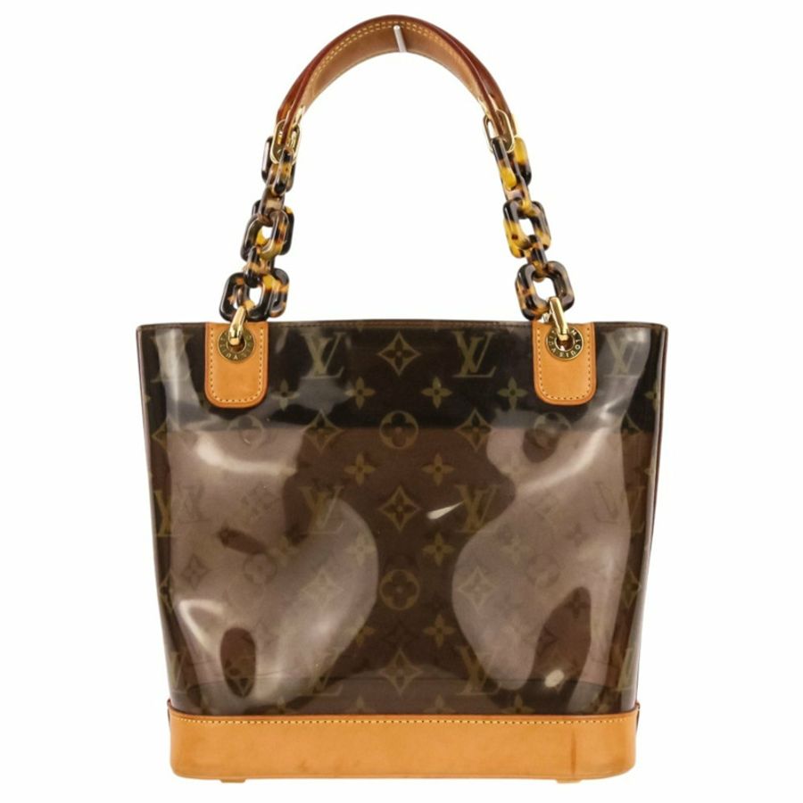 路易威登 Cabas Ambre PM Vinyl Monogram 手提包 M92502 棕色 女士-1